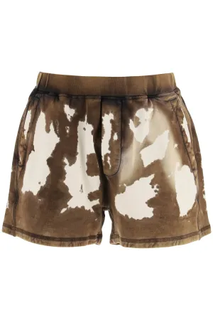Dsquared2 Tie-Dye Mid Rise Track Shorts