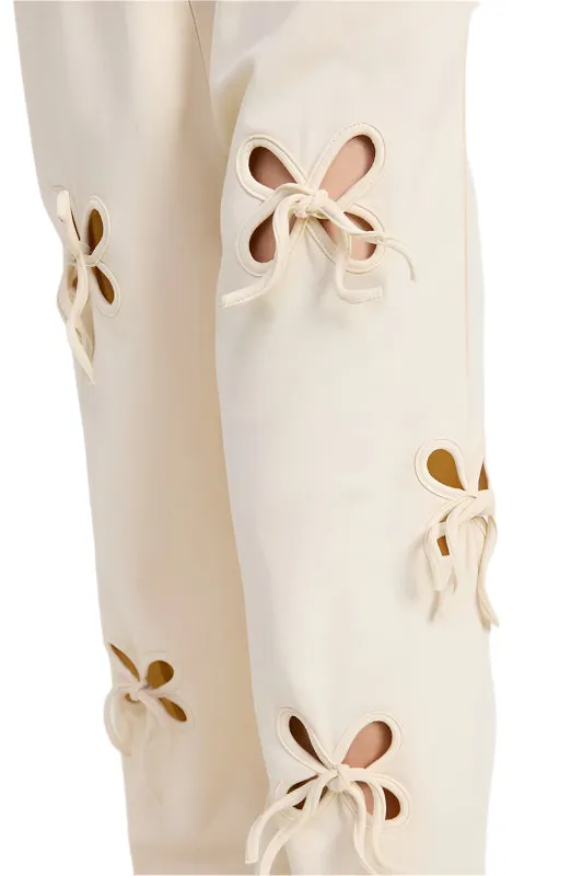 Emory Park FRENCH TERRY PANTS WITH CUTOUT DETAIL