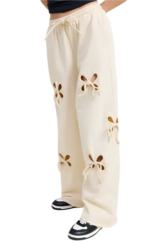 Emory Park FRENCH TERRY PANTS WITH CUTOUT DETAIL