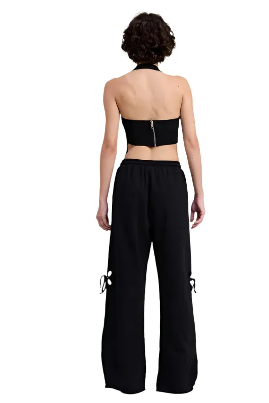 Emory Park FRENCH TERRY PANTS WITH CUTOUT DETAIL