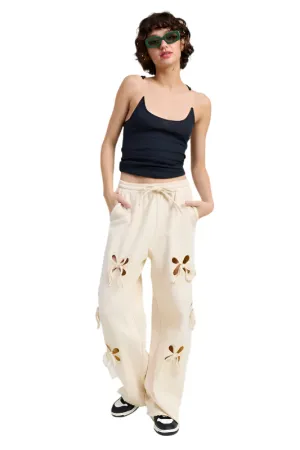 Emory Park FRENCH TERRY PANTS WITH CUTOUT DETAIL