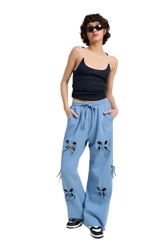 Emory Park FRENCH TERRY PANTS WITH CUTOUT DETAIL