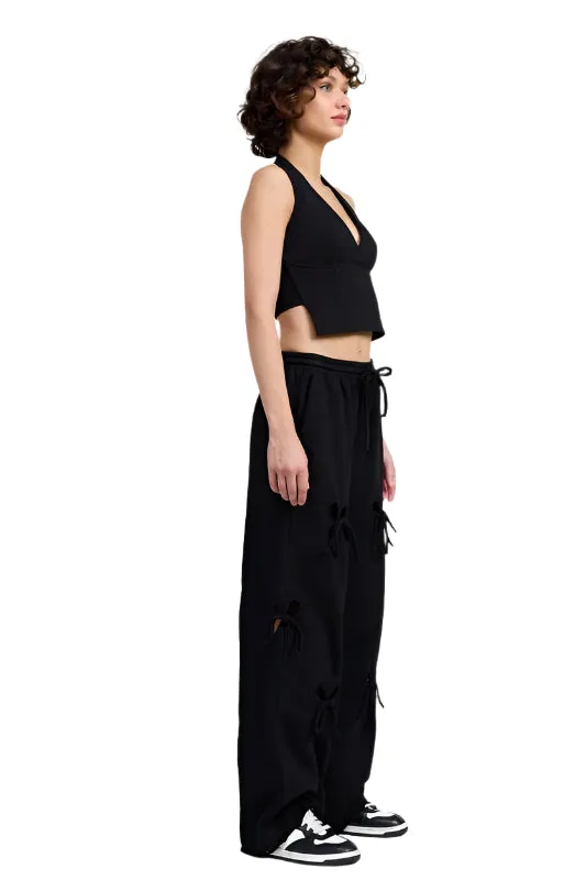 Emory Park FRENCH TERRY PANTS WITH CUTOUT DETAIL