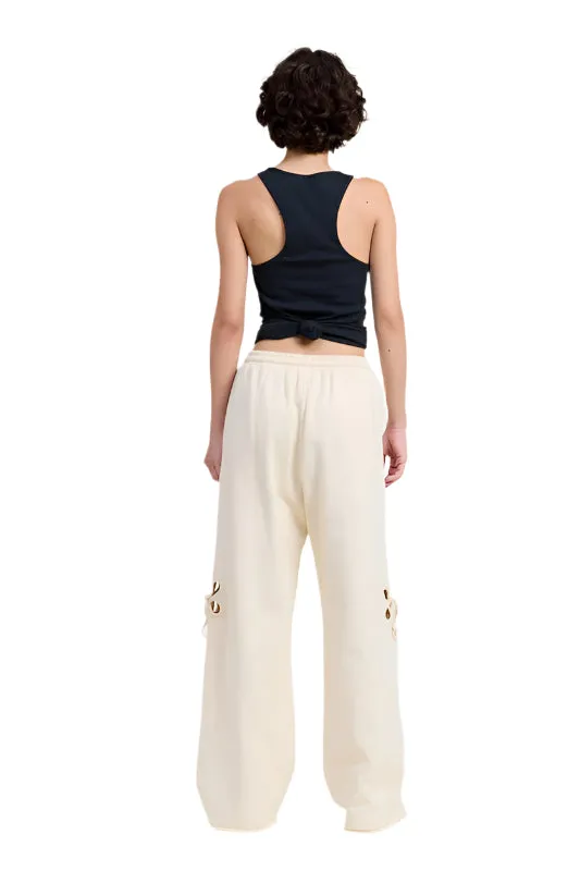 Emory Park FRENCH TERRY PANTS WITH CUTOUT DETAIL