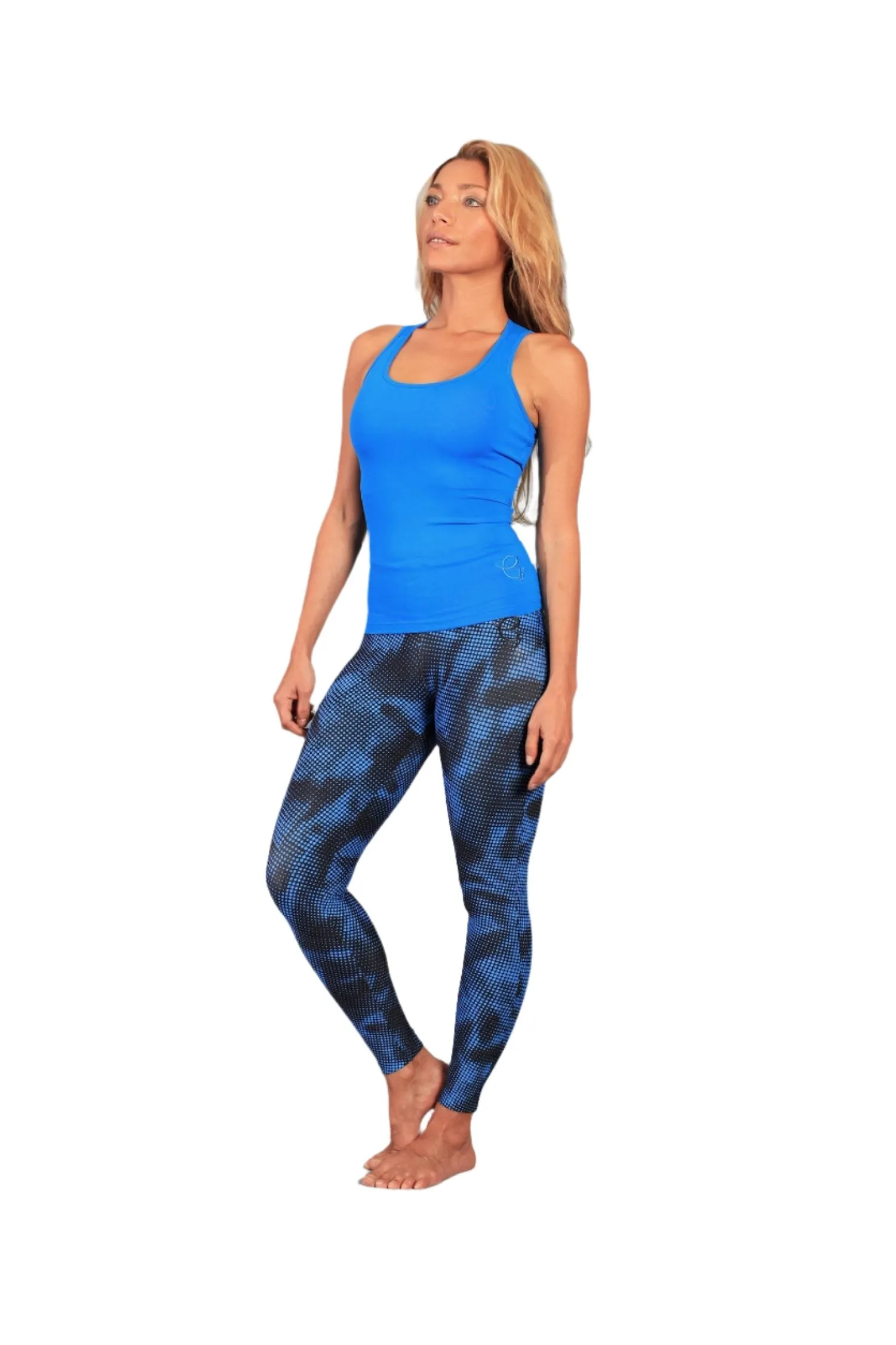 Equilibrium Activewear Corset Style Top LT1042 Royal