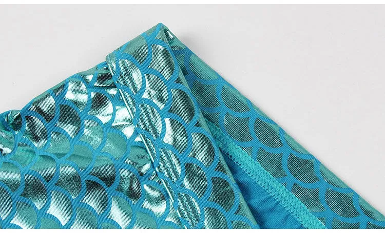 Fish Scale Men Bar Stage Nightclub Show Sexy Fabric Boxer Briefs
