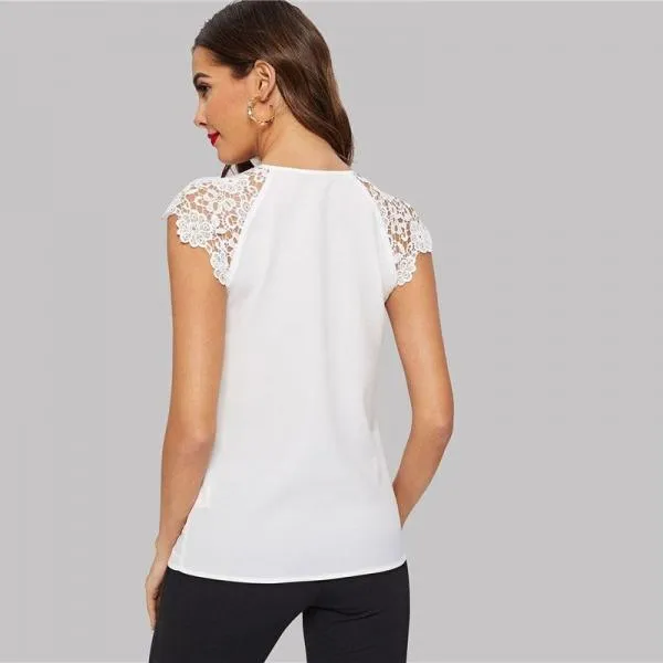 Green Pink White Summer V Neck Solid Raglan Sleeve Casual Womens Tops And Blouses