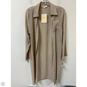 Kimono By Clothes Mentor In Cream, Size: Xs