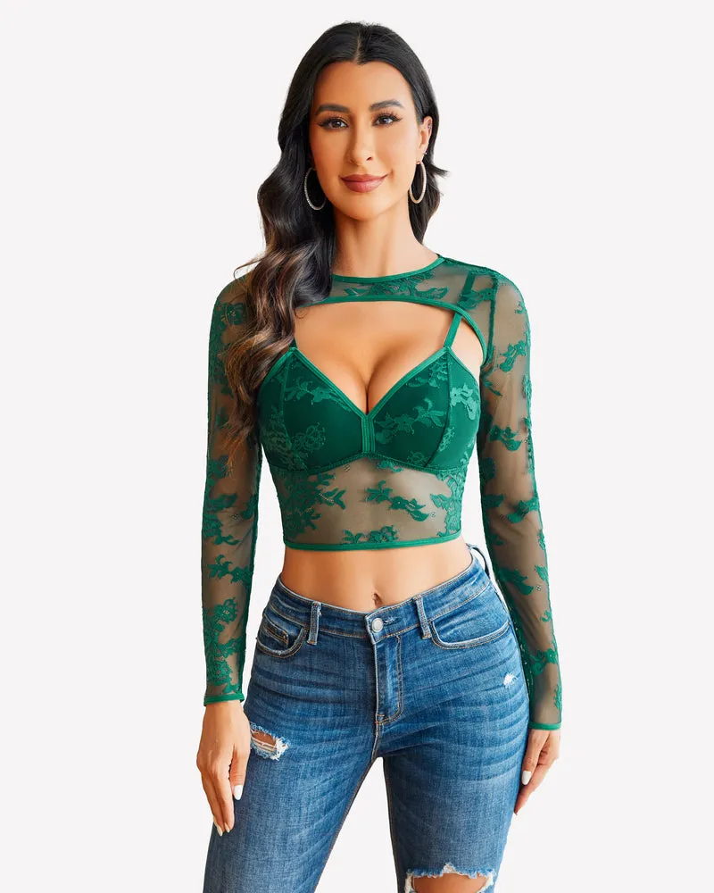 Lace Cami Top with Shrug