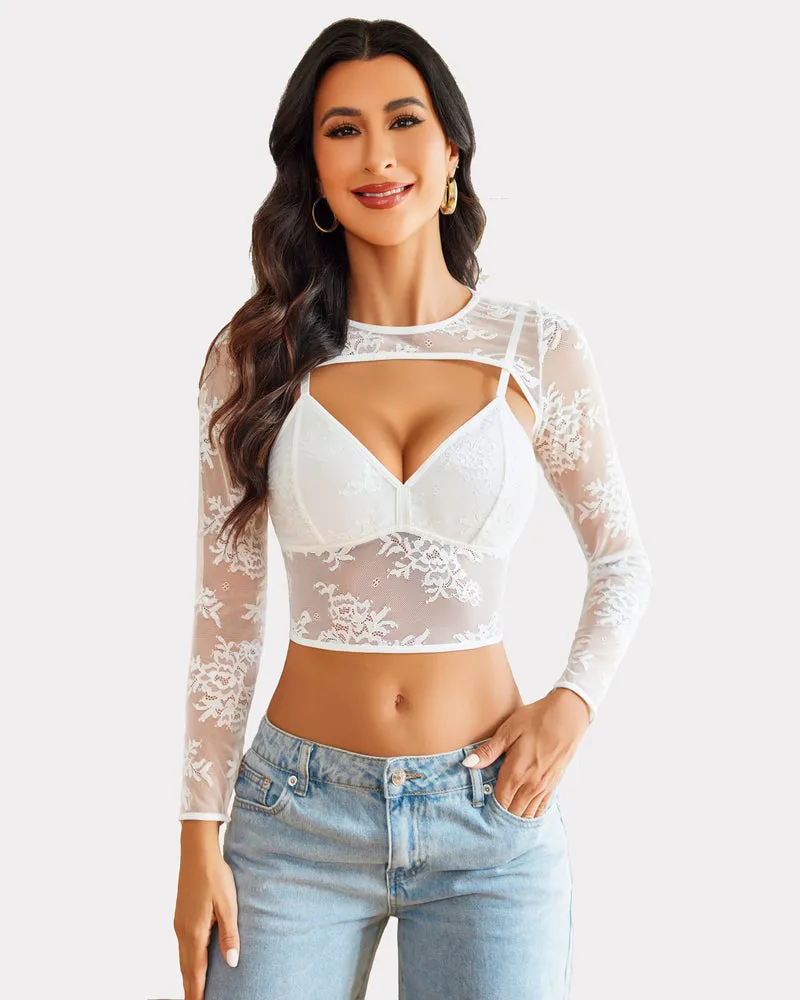 Lace Cami Top with Shrug