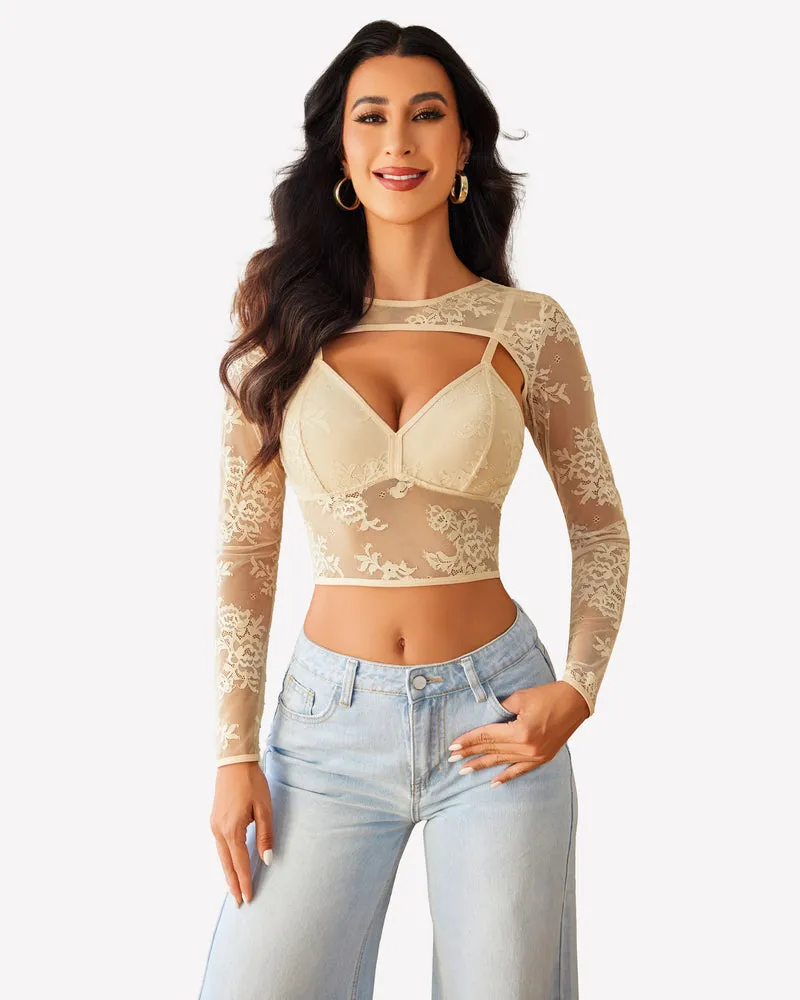 Lace Cami Top with Shrug