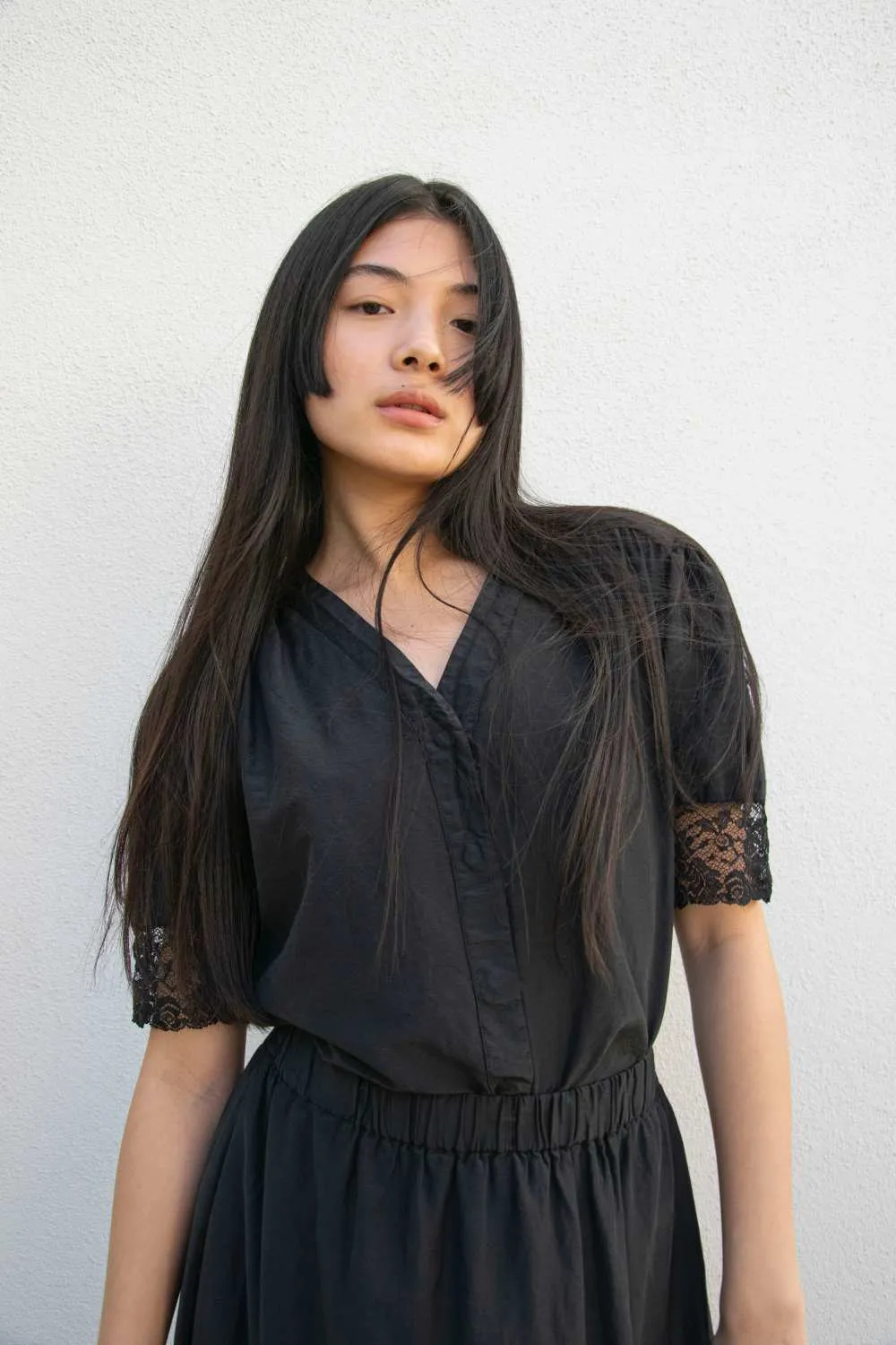 Lace Sleeve Blouse