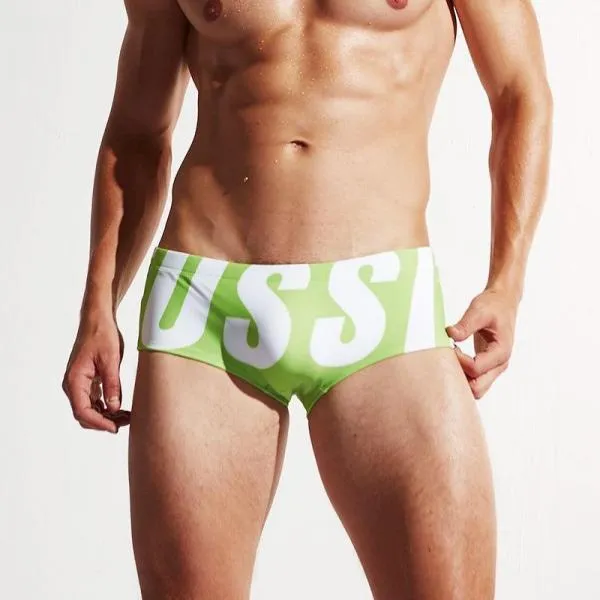 Letters Swimwear Men Beach Shorts Man Bathing Wear Brief Sunga Summer Swim Short Swimming Briefs Sexy Boxer Swimsuit Bathingsuit