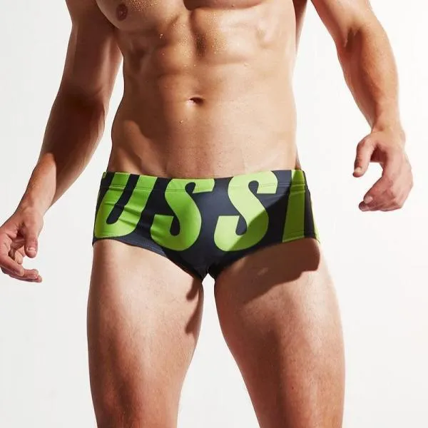 Letters Swimwear Men Beach Shorts Man Bathing Wear Brief Sunga Summer Swim Short Swimming Briefs Sexy Boxer Swimsuit Bathingsuit