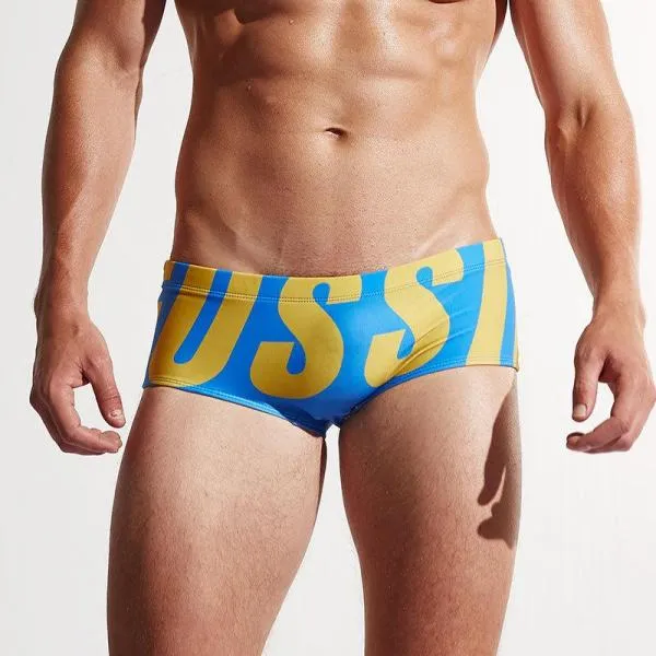 Letters Swimwear Men Beach Shorts Man Bathing Wear Brief Sunga Summer Swim Short Swimming Briefs Sexy Boxer Swimsuit Bathingsuit