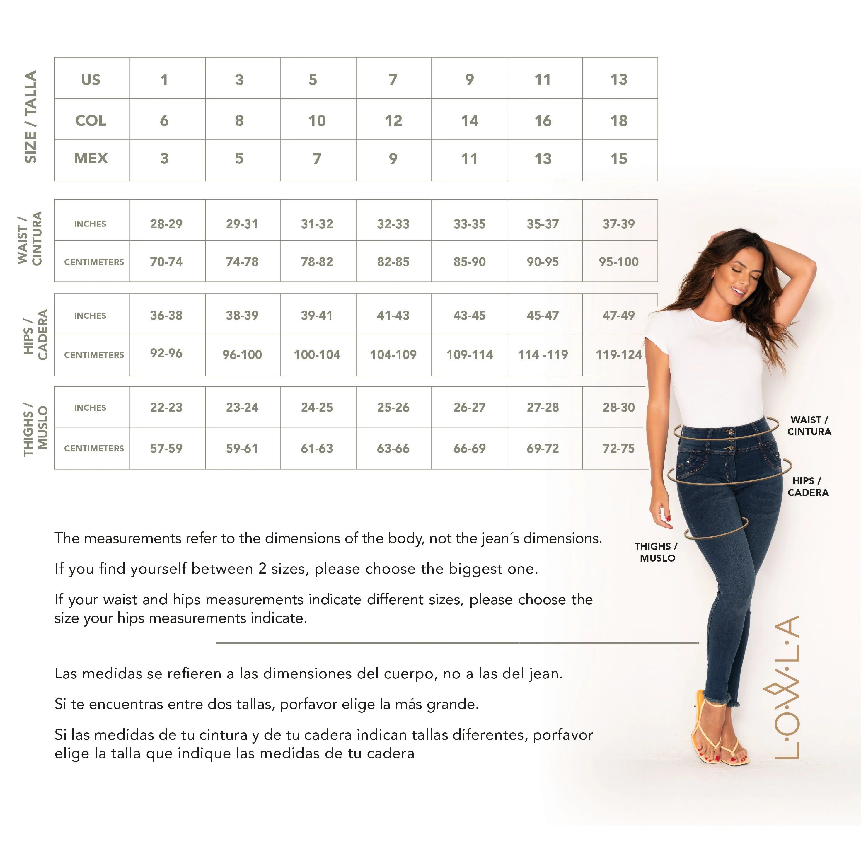 LOWLA 212357 | Regular Rise Butt Lift Flare Colombian Jeans with Removable Pads