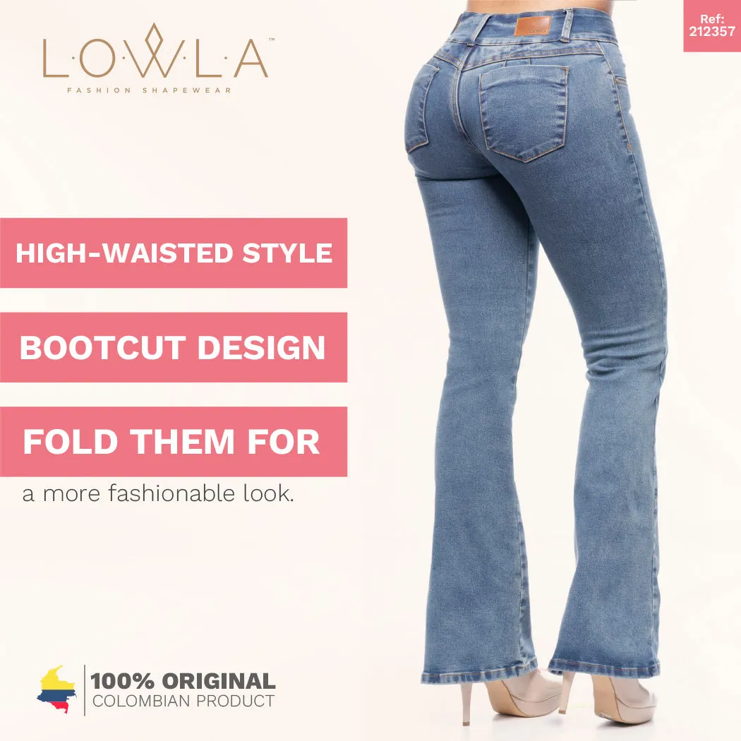 LOWLA 212357 | Regular Rise Butt Lift Flare Colombian Jeans with Removable Pads