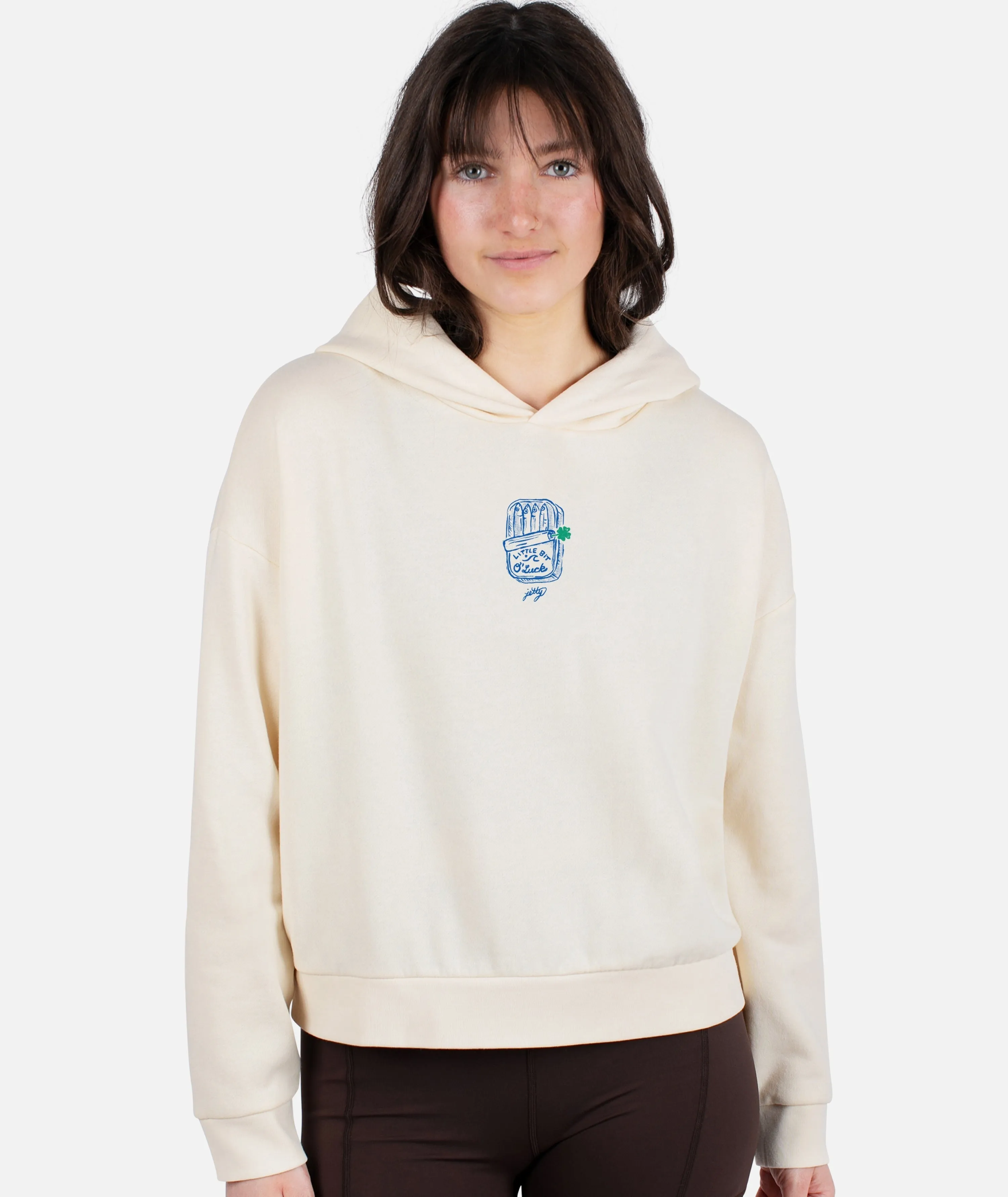 Lucky Sardines Hoodie - Bone
