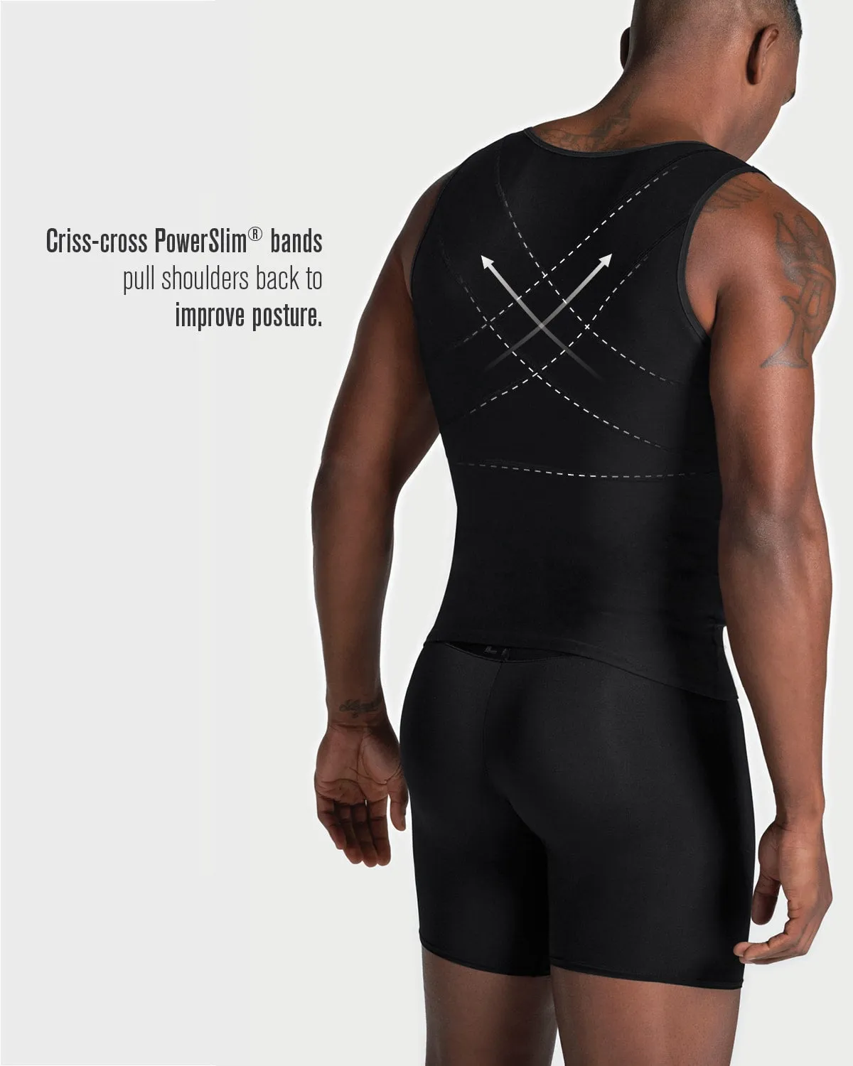 Men's Firm Compression Post-Surgical Shaper Vest