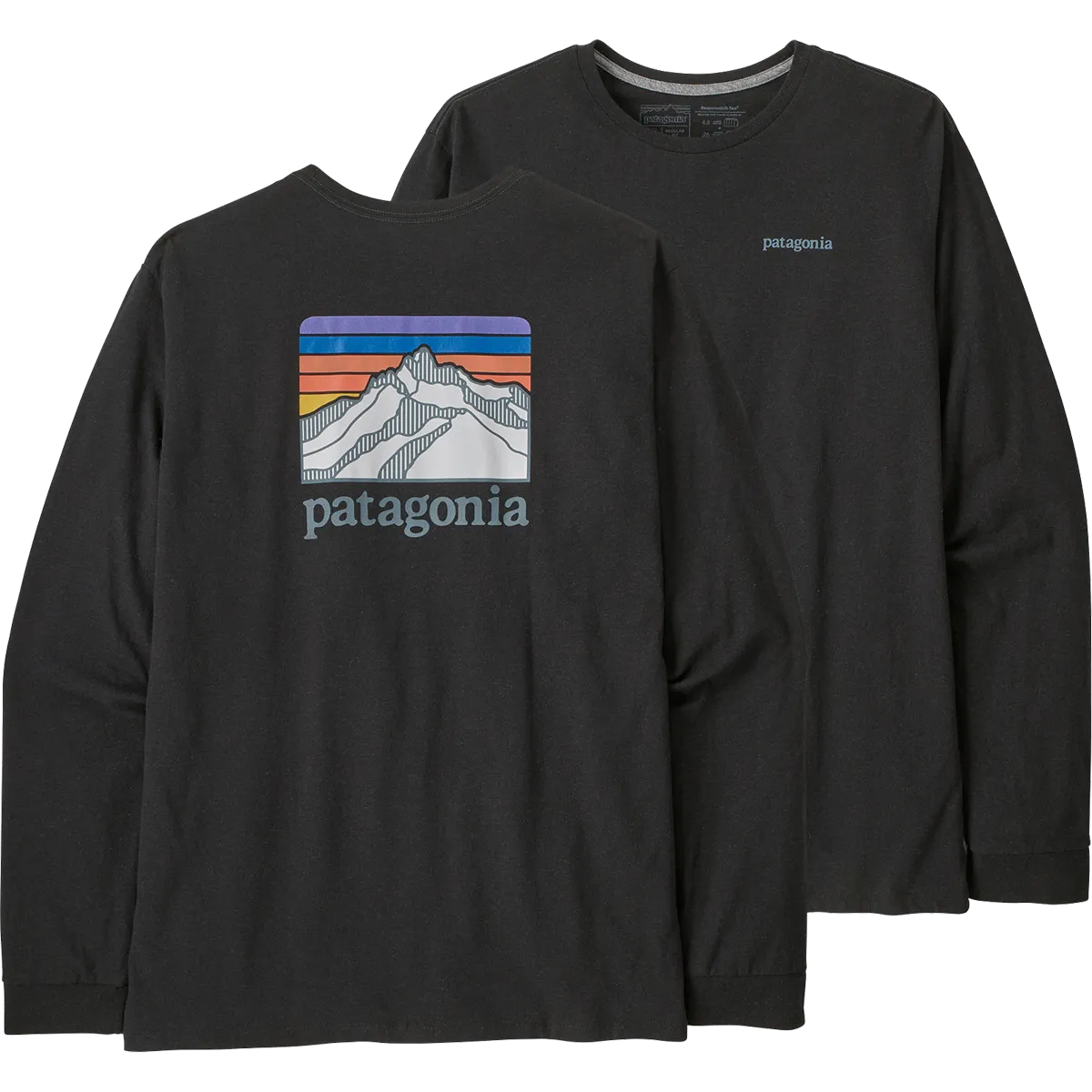 Men's Long-Sleeved Line Logo Ridge Responsibili-Tee