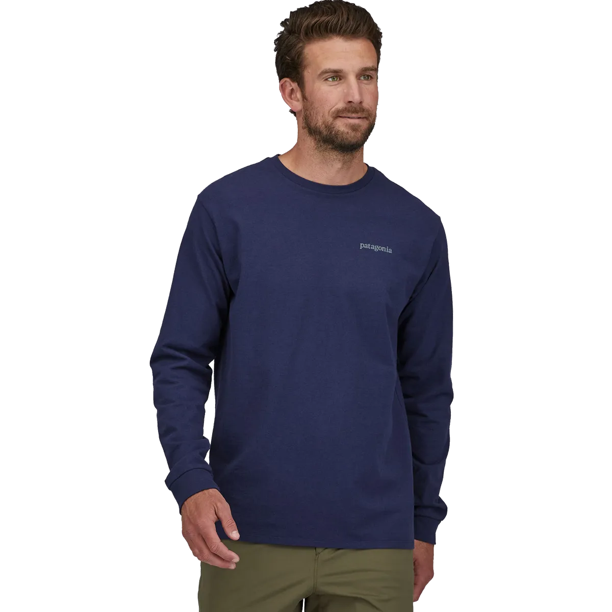 Men's Long-Sleeved Line Logo Ridge Responsibili-Tee