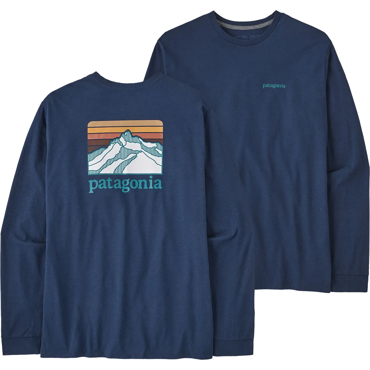 Men's Long-Sleeved Line Logo Ridge Responsibili-Tee
