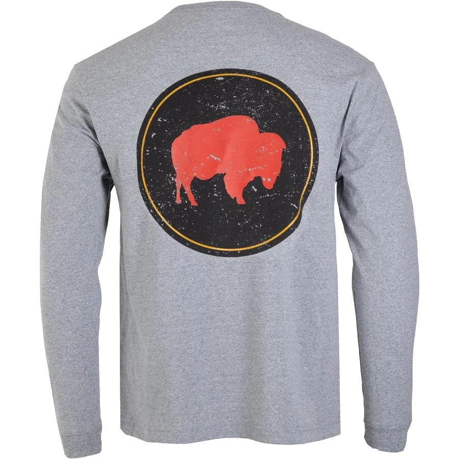 Men's MK Bison Patch Long Sleeve Tee