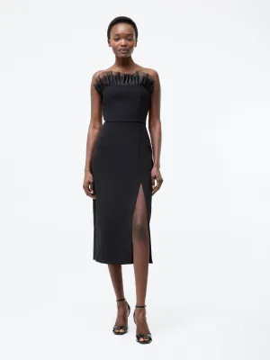 Organza Mix Frill Dress