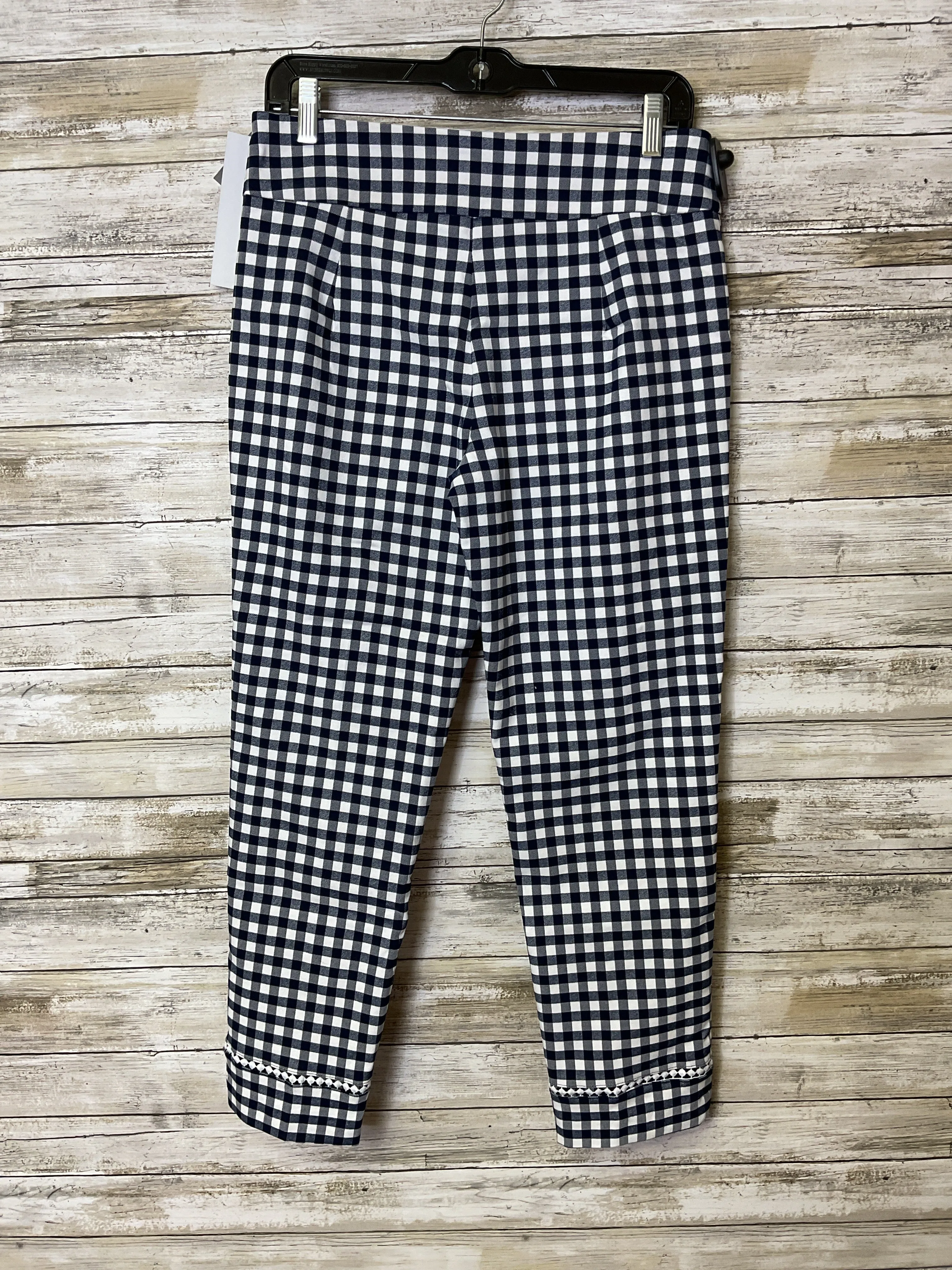 Pants Chinos & Khakis By Crown And Ivy In Blue & White, Size:8P