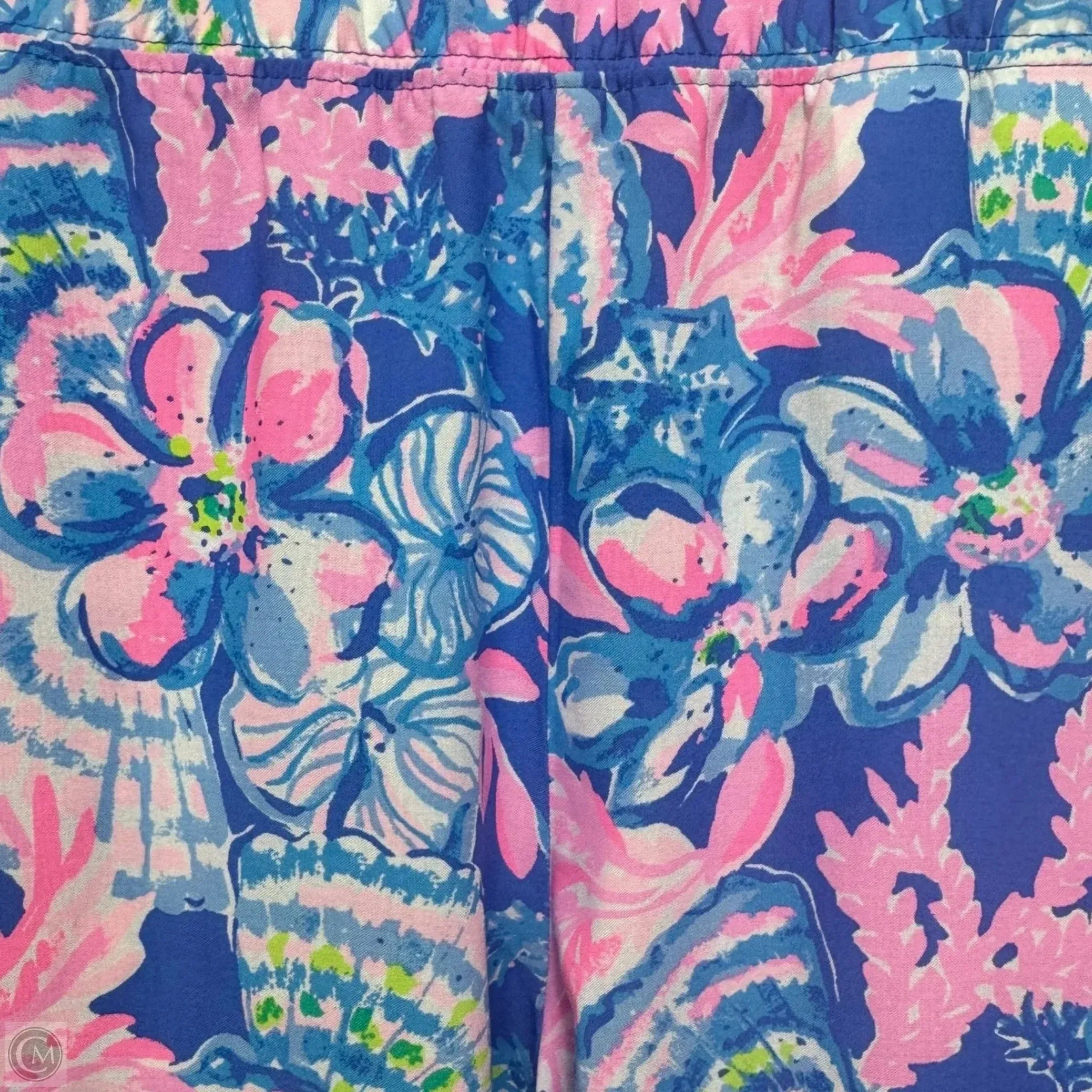 Pants Designer By Lilly Pulitzer In Blue & Pink, Size: Xl