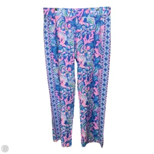 Pants Designer By Lilly Pulitzer In Blue & Pink, Size: Xl