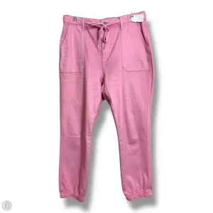 Pants Joggers By Judy Blue In Pink, Size: 12