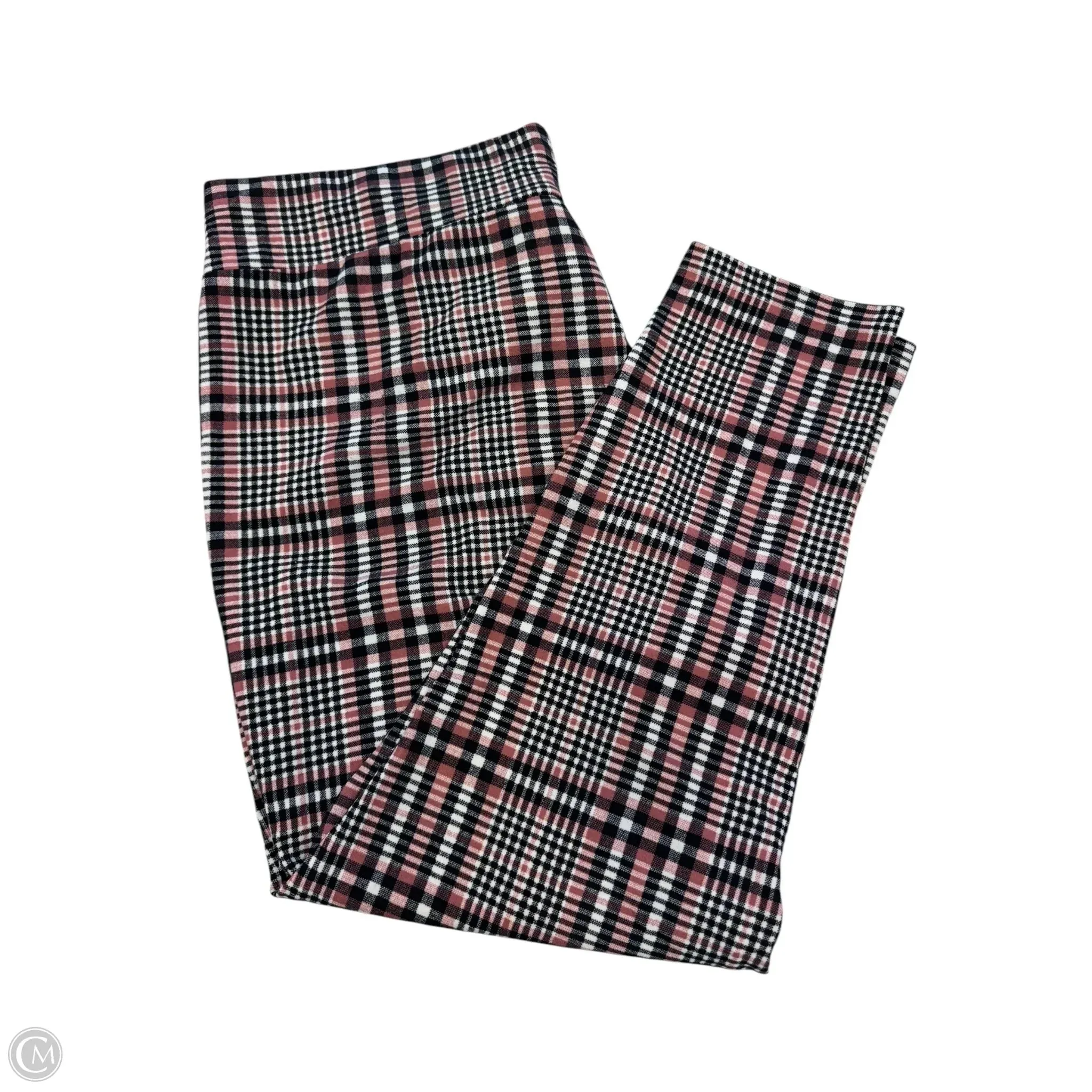 Pants Leggings By Shein In Plaid Pattern, Size: 26