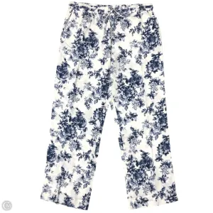 Pants Linen By Charter Club In Blue & White, Size: L