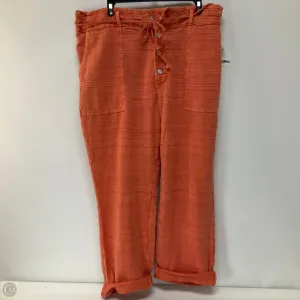 Pants Linen By Sundance In Orange, Size: L