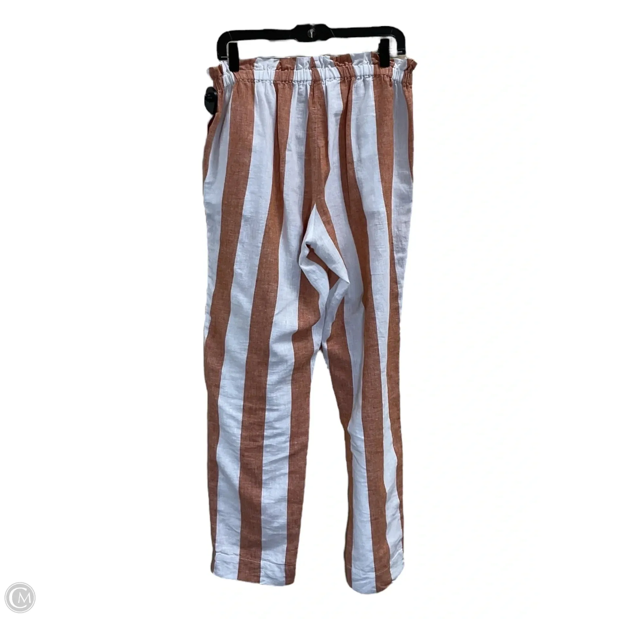 Pants Lounge By Beachlunchlounge In Orange & White, Size: M
