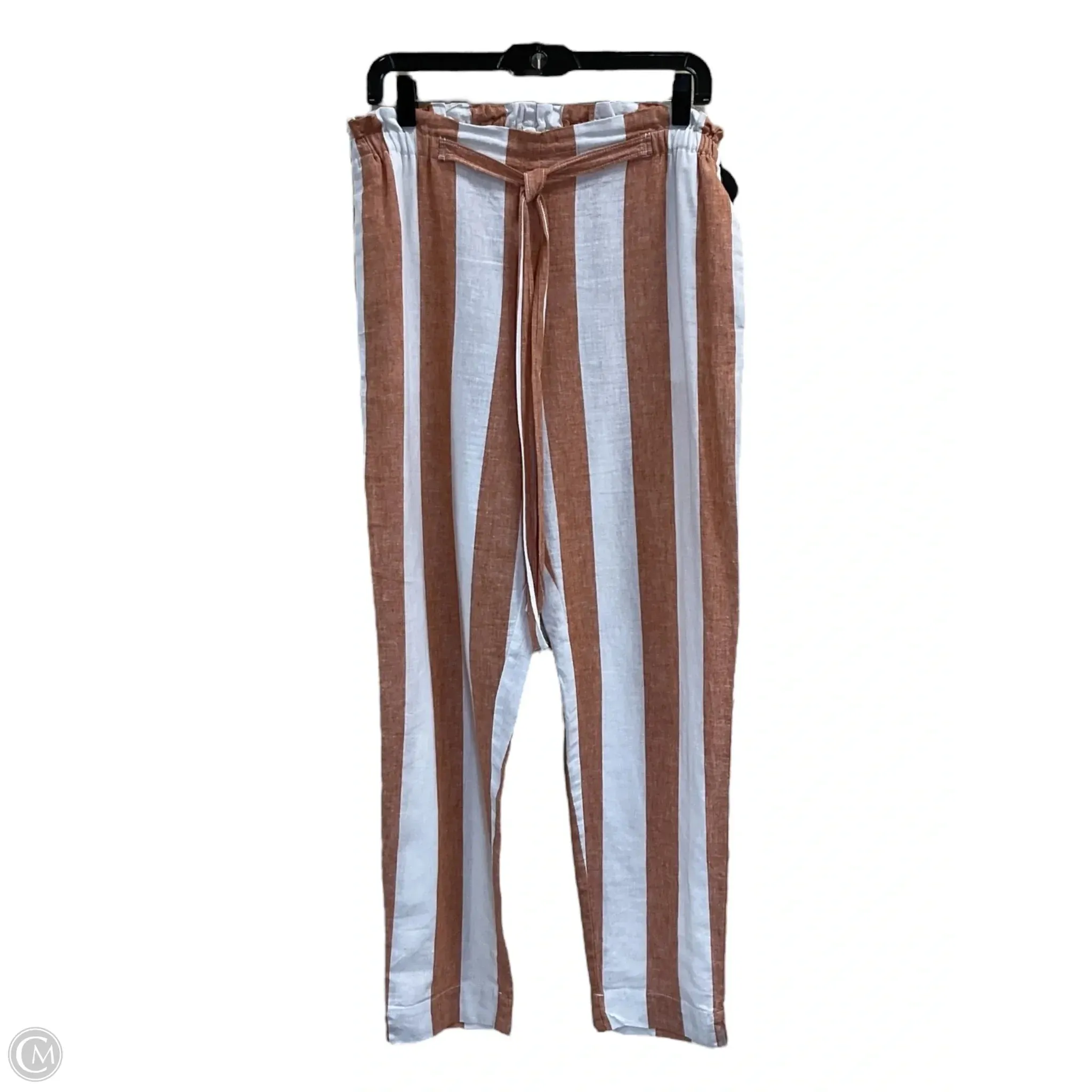 Pants Lounge By Beachlunchlounge In Orange & White, Size: M