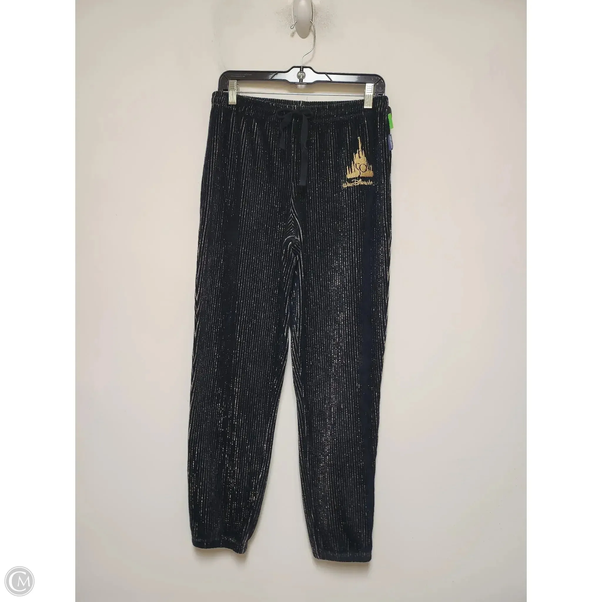 Pants Lounge By Walt Disney In Black & Gold, Size: 4