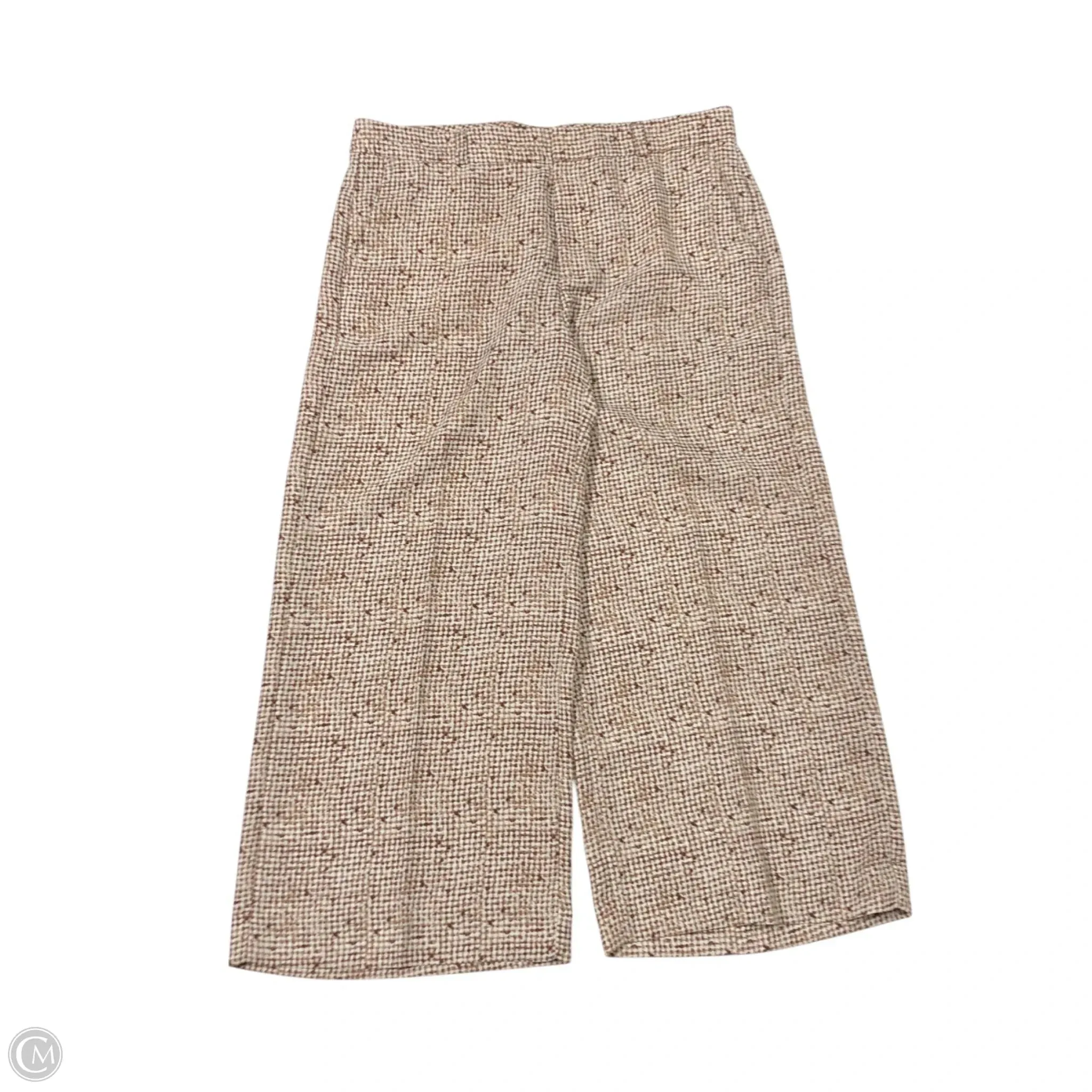 Pants Wide Leg By Banana Republic In Cream & Tan, Size: 12