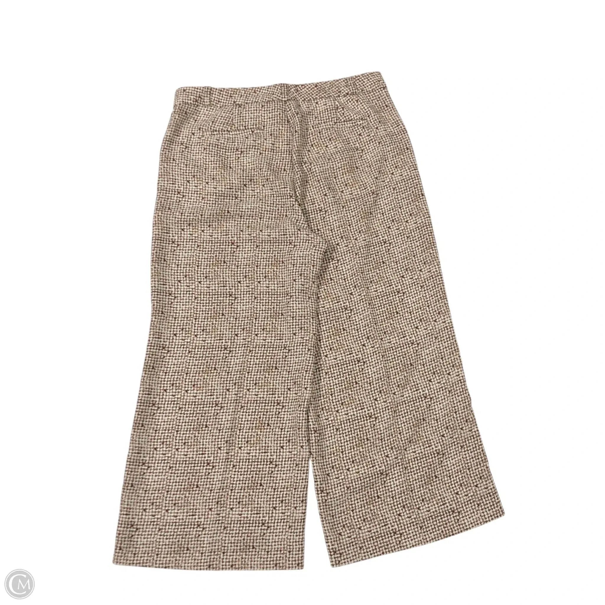 Pants Wide Leg By Banana Republic In Cream & Tan, Size: 12