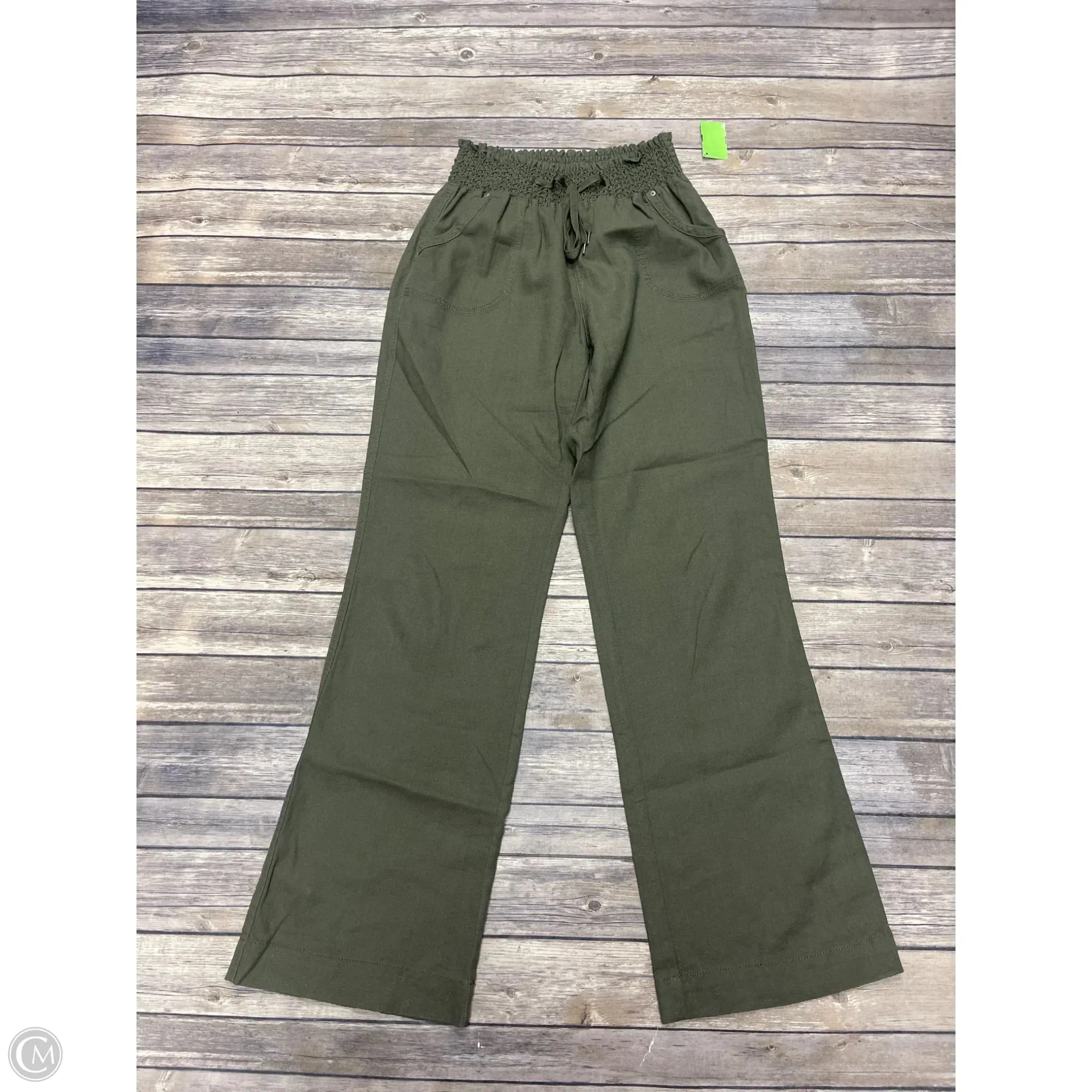 Pants Wide Leg By Cme In Green, Size: M