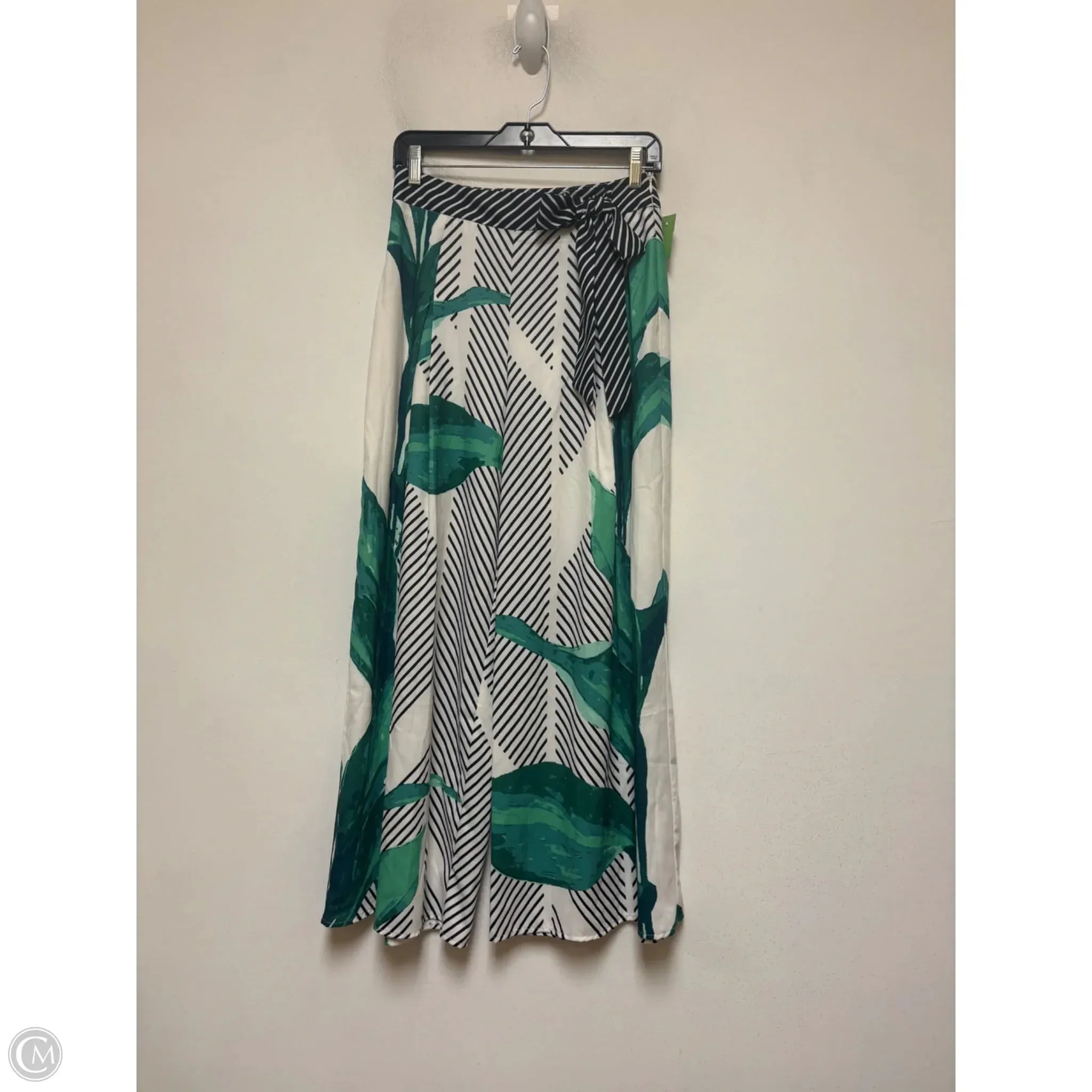 Pants Wide Leg By Jealous Tomato In Green & White, Size: 6