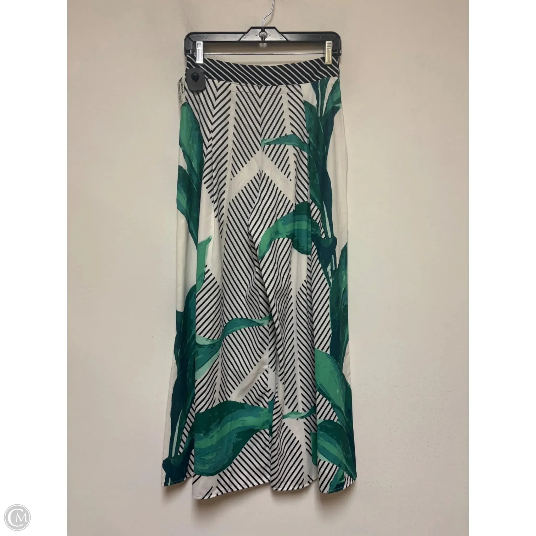 Pants Wide Leg By Jealous Tomato In Green & White, Size: 6