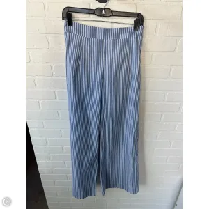 Pants Wide Leg By PETAL & PUP In Blue & White, Size: 8
