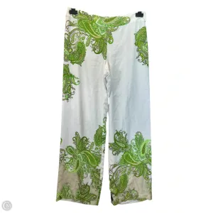 Pants Wide Leg By Worth Ny In Green & White, Size: 8