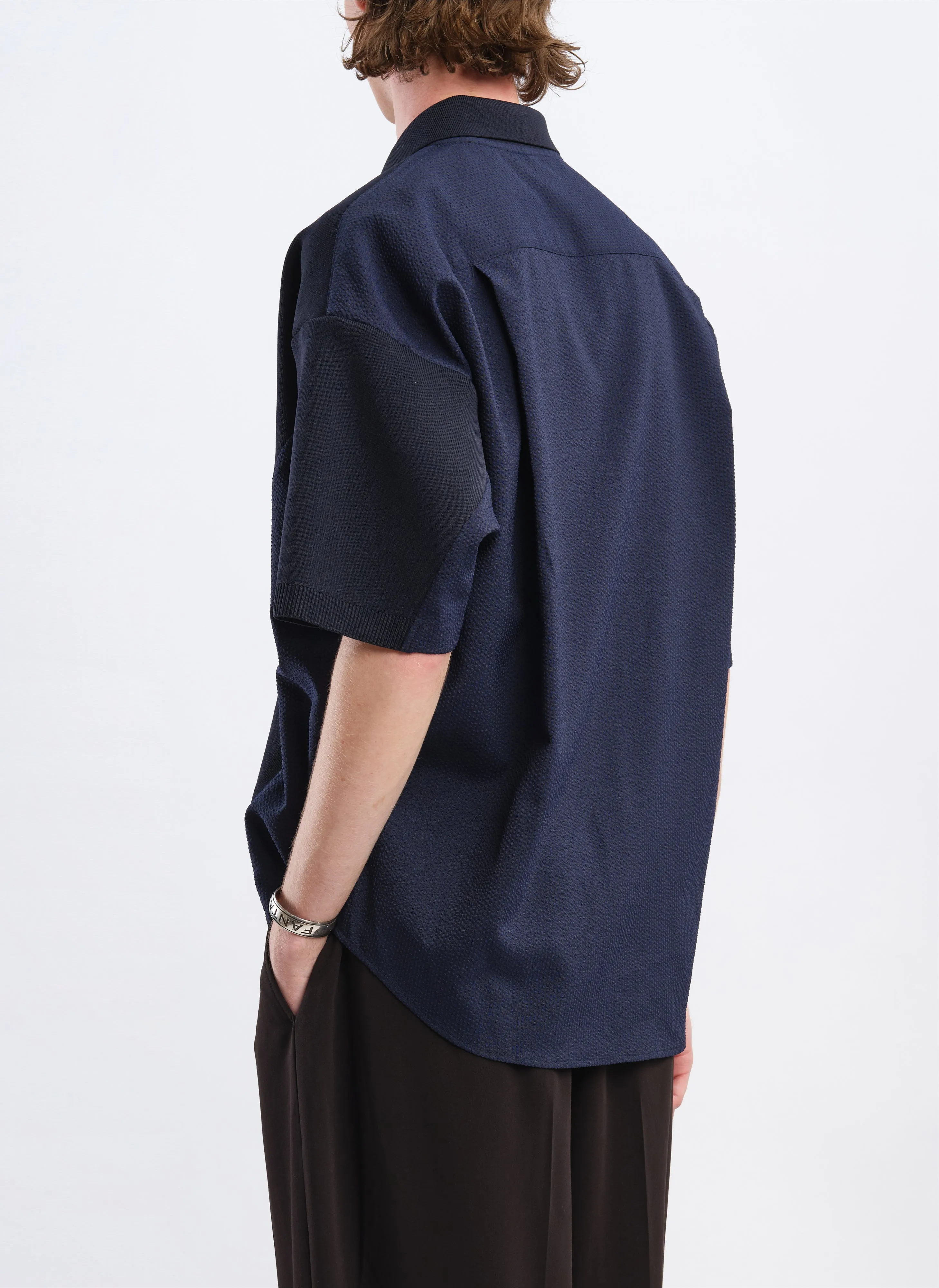 Polyester Business Knit Blocking Polo