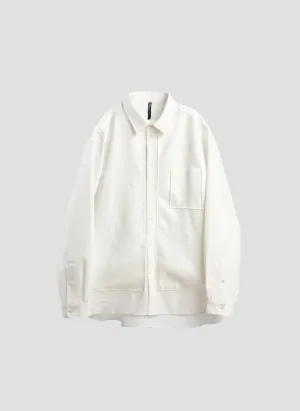 Polyester Business Knit Blocking Shirt