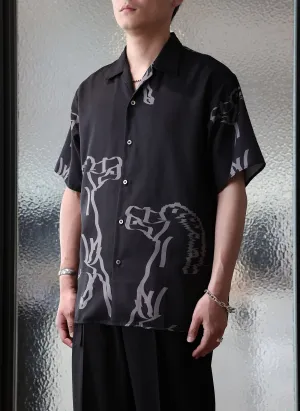 Polyester Open Collar Shirt