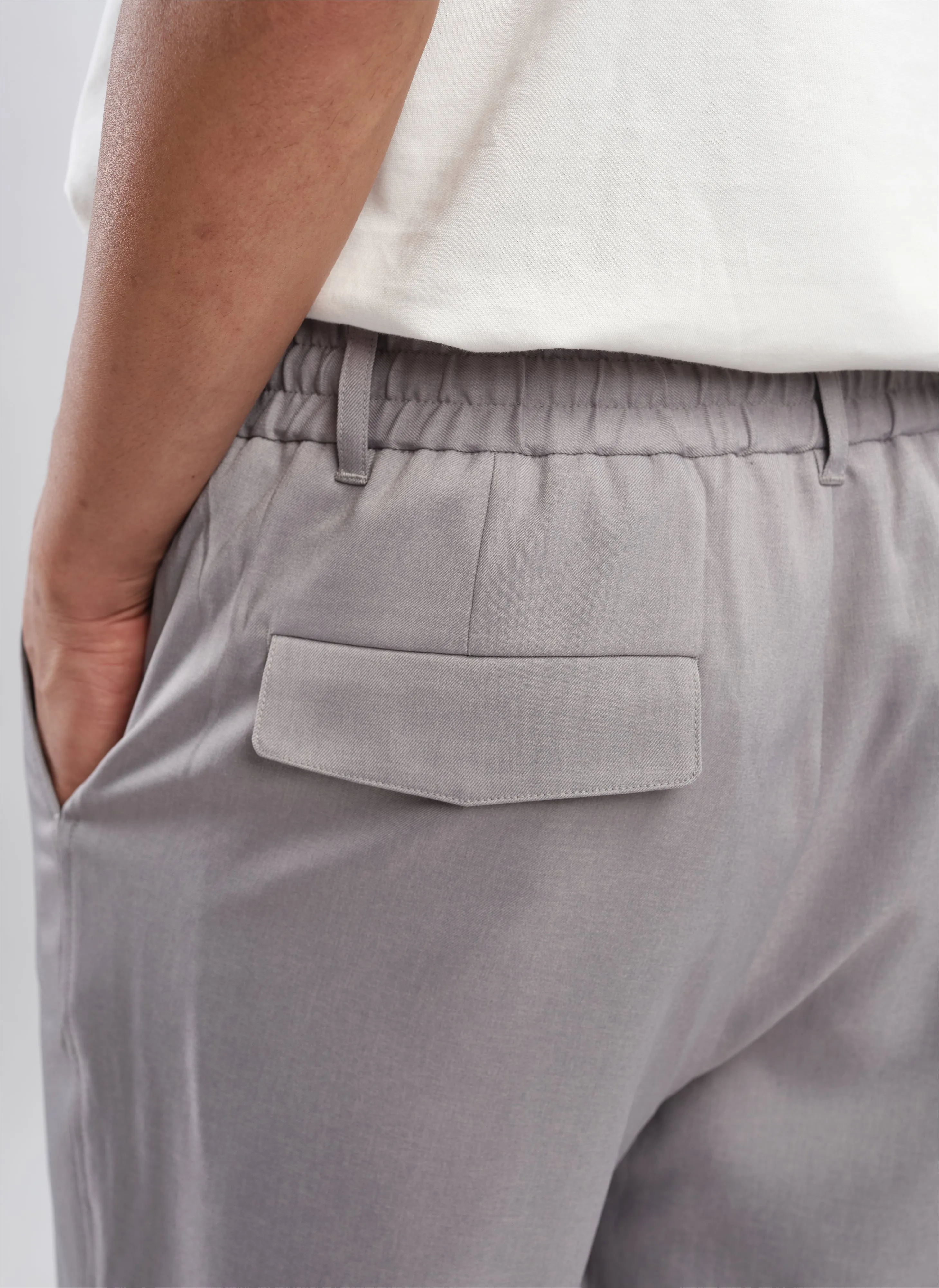 Polyester Regular Length Tapered Pants (P-14)