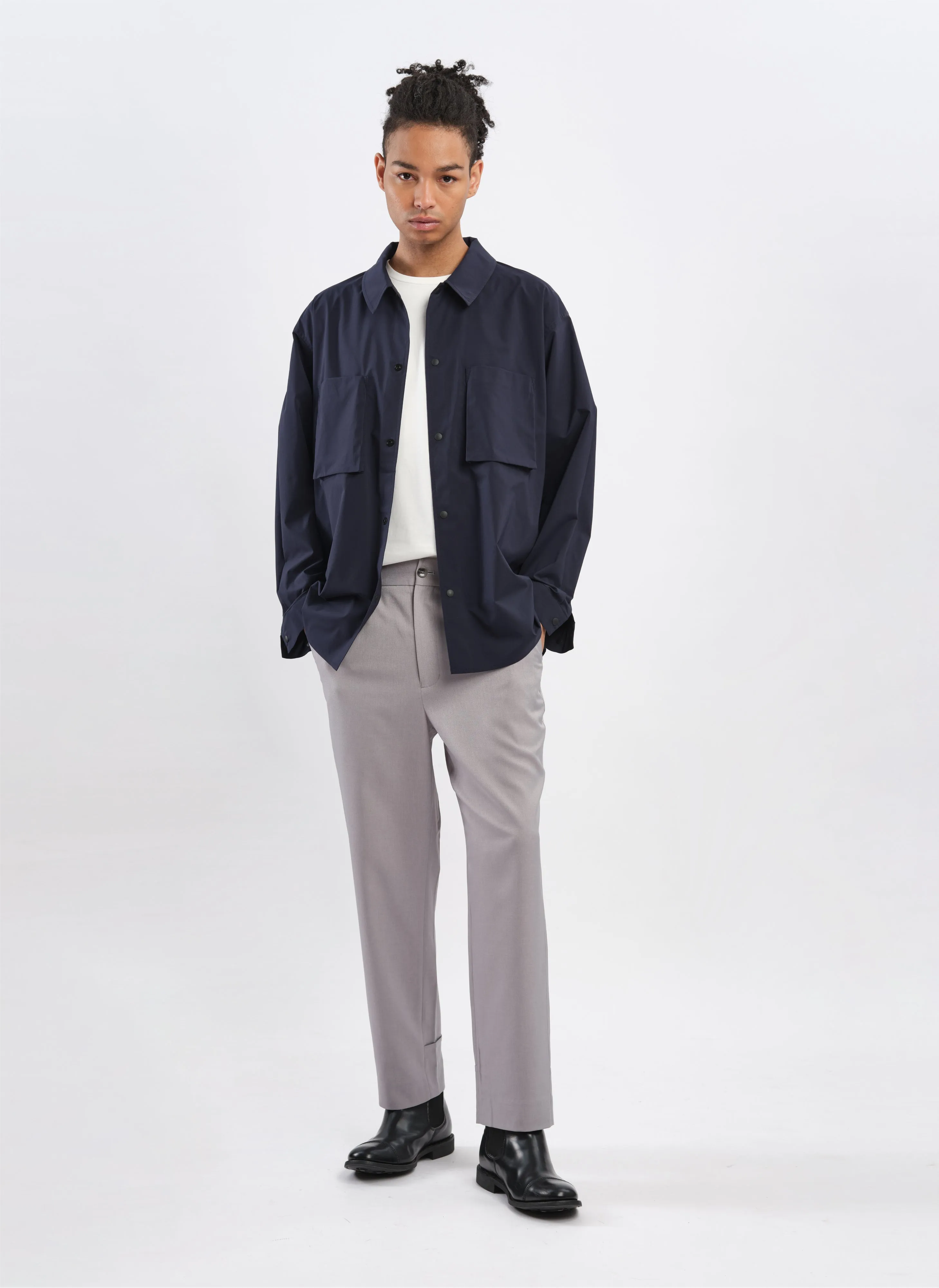 Polyester Regular Length Tapered Pants (P-14)